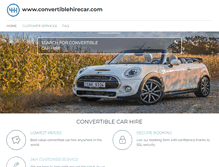 Tablet Screenshot of convertiblehirecar.com